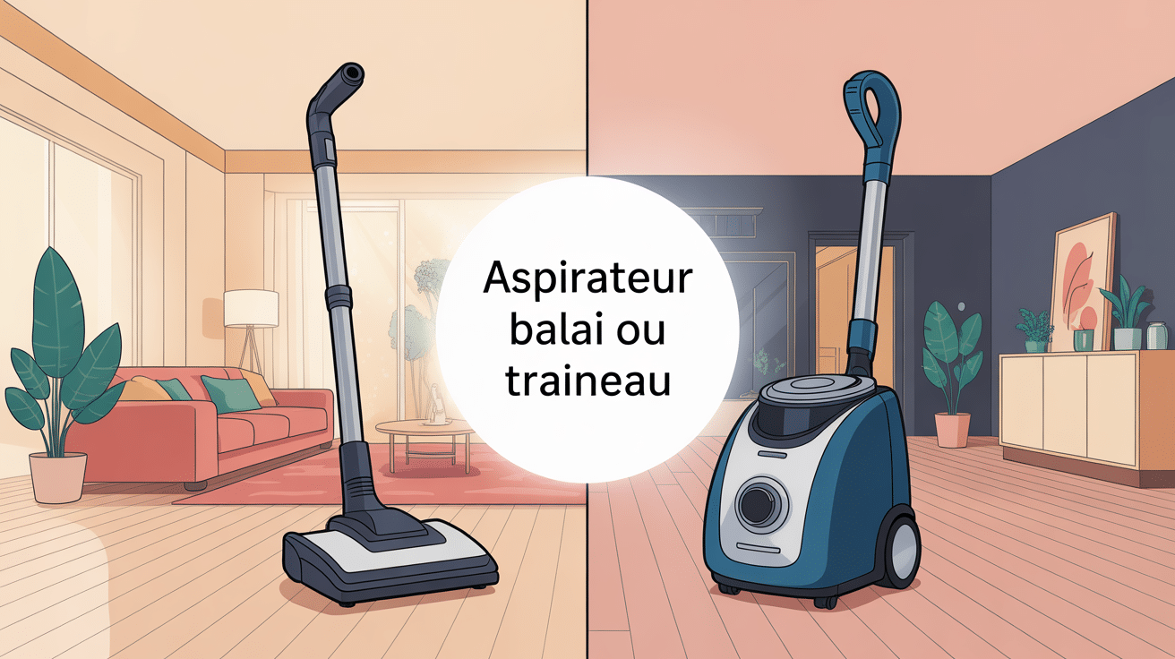 aspirateur balai ou traineau illustration choix interieur