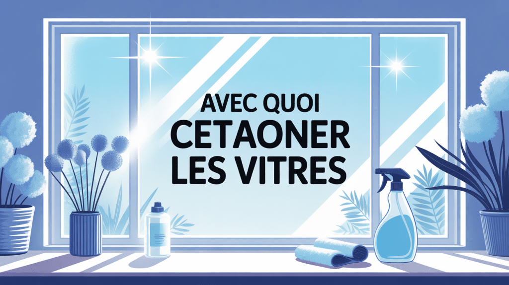 avec quoi nettoyer les vitres grande baie vitrée propre