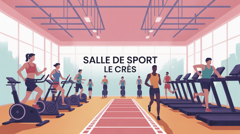 b m le cres illustration salle de sport Le Crès