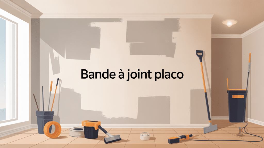 bande a joint placo pose mur plafond outillage chantier
