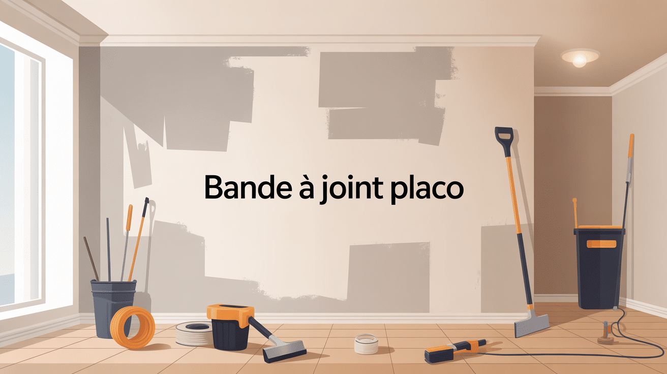 bande a joint placo pose mur plafond outillage chantier