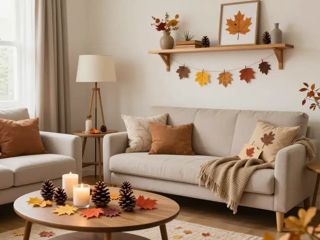 bricolage automne facile décoration maison naturelle