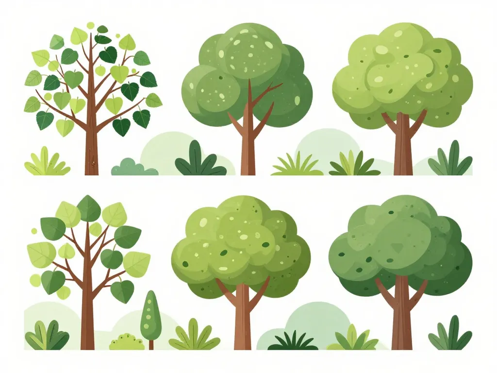 différentes variétés catalpa feuilles formes jardin