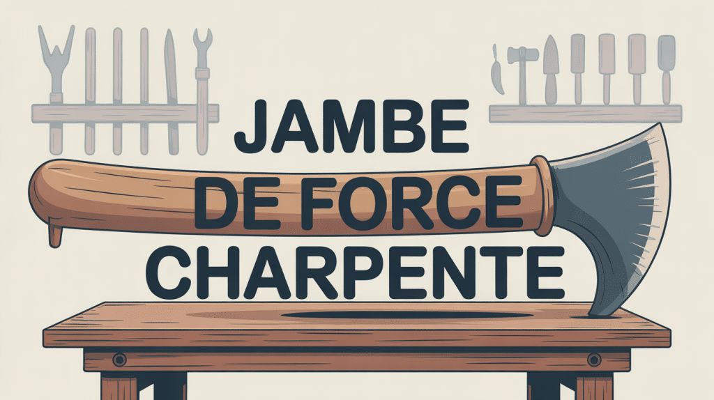 charpente jambe de force mise en avant sur toiture bois