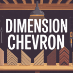 chevron dimension alignée sous toiture illustration atelier