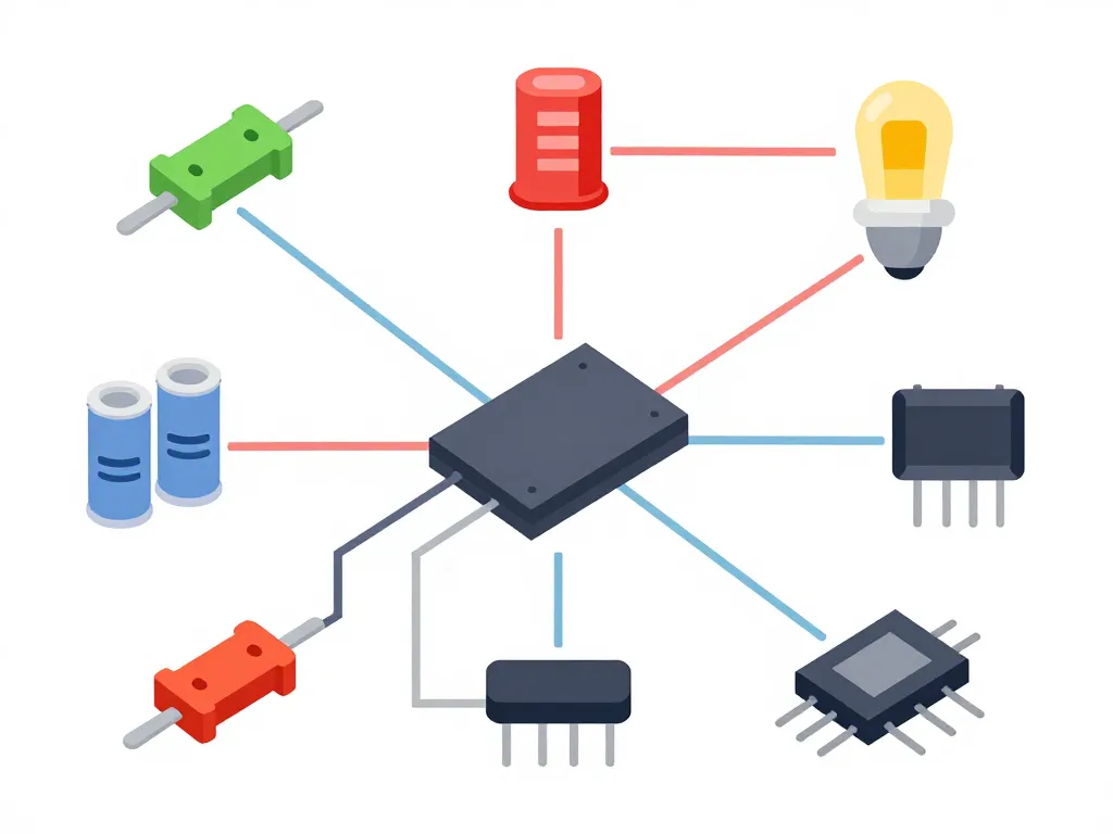 diagramme composants circuit electronique pedagogique