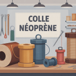 illustration de colle néoprène et matériaux
