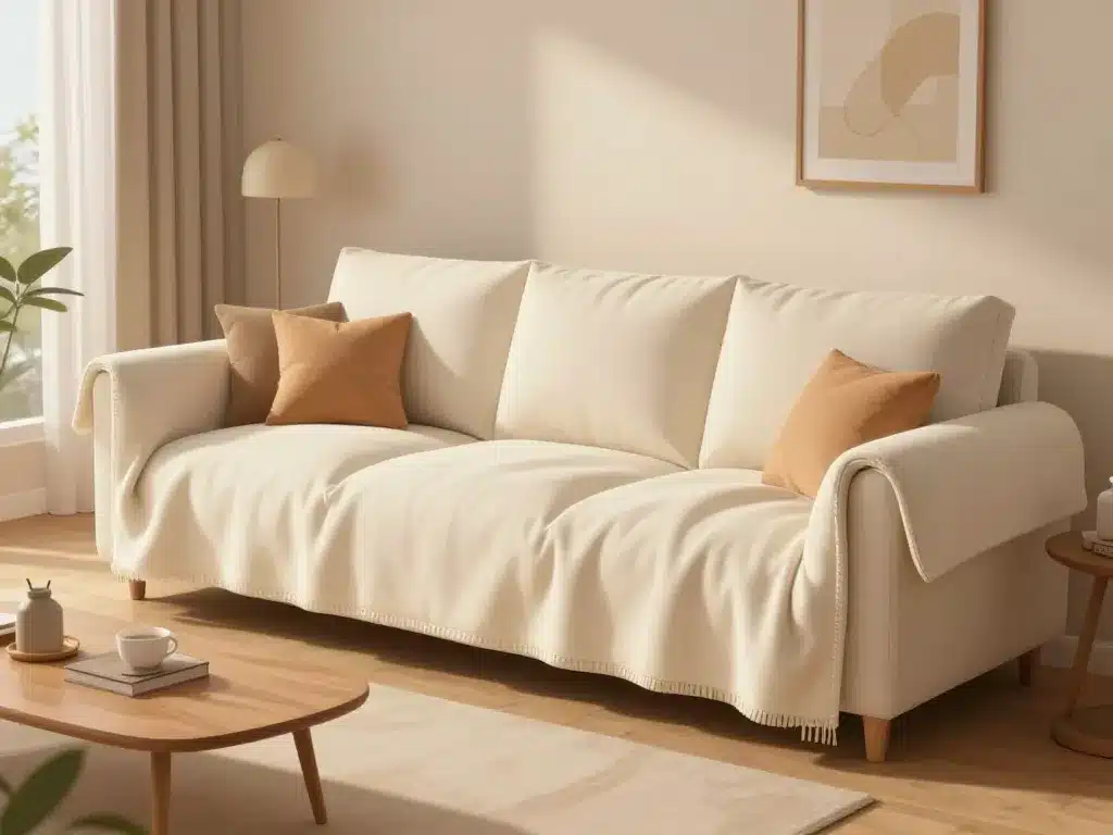 Plaid canapé grande taille couvrant canapé, ambiance cocooning