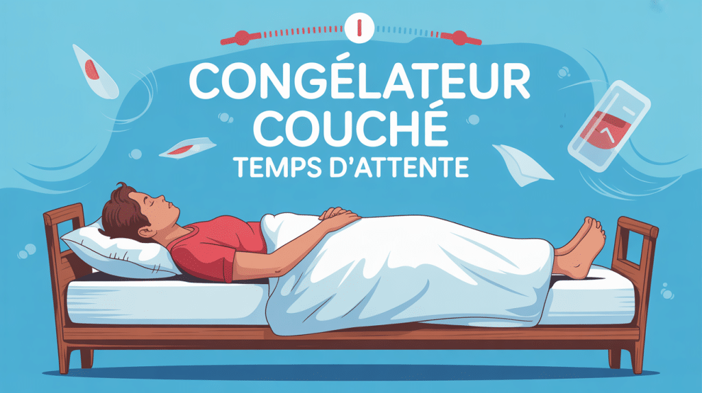 congelateur couché combien de temps illustration délai avant rebrancher