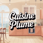Cuisine plume moderne épurée meubles suspendus