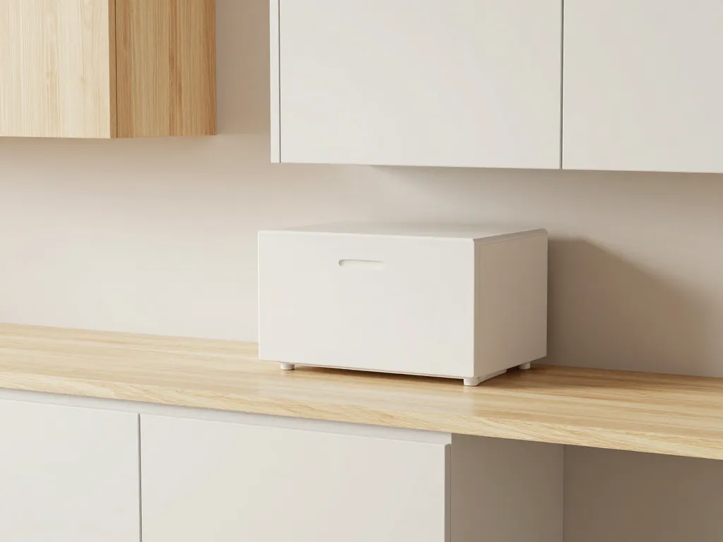 Cuisine plume cuisine meubles suspendus et matières claires