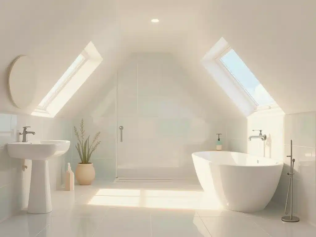 Déco et matières salle de bain sous comble 4m2 élargie