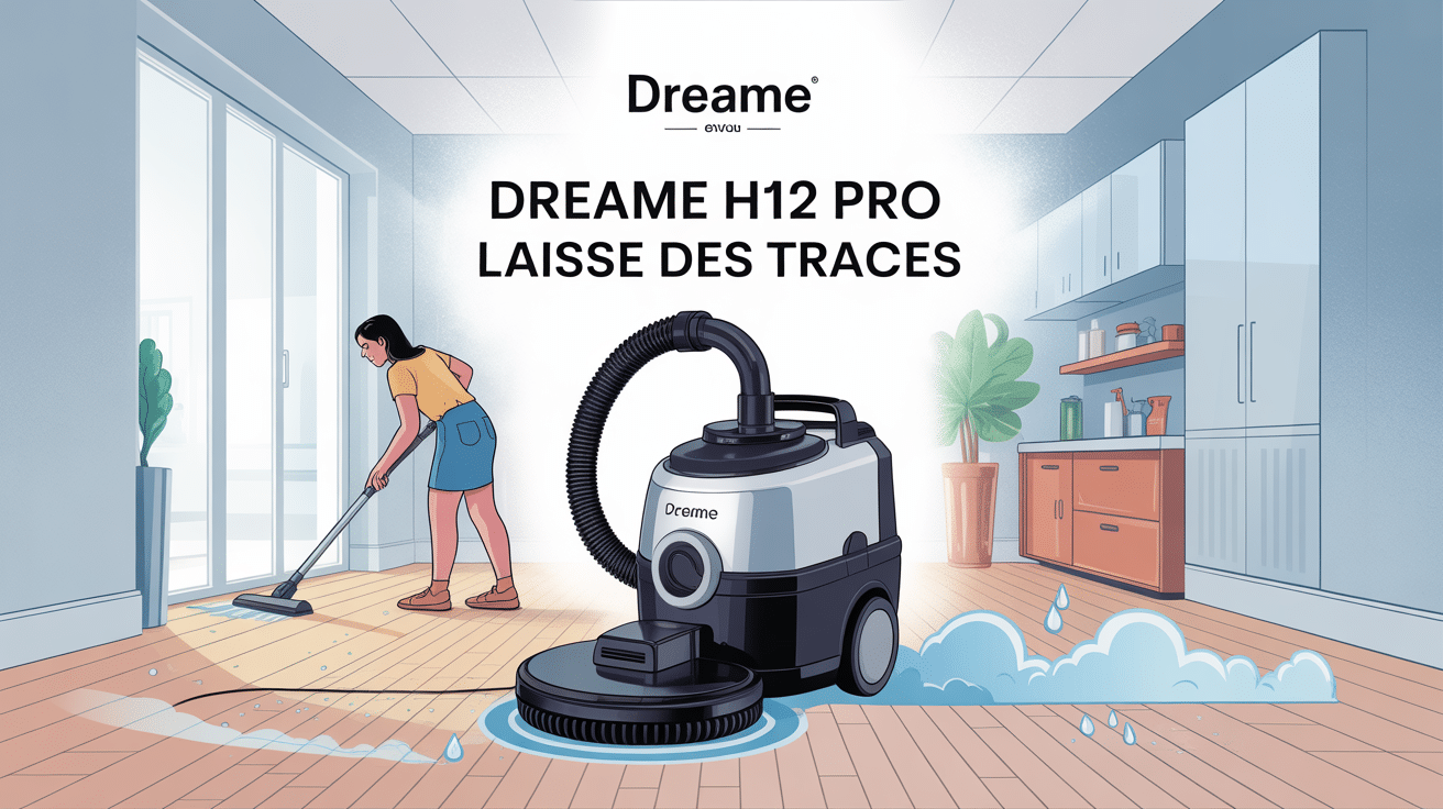 dreame h12 pro laisse des traces visuel solution sol