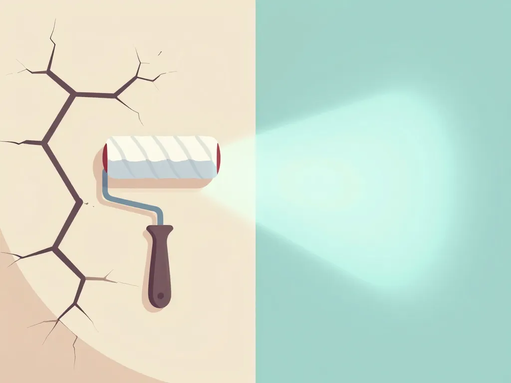 mur avant après enduit peinture comparatif