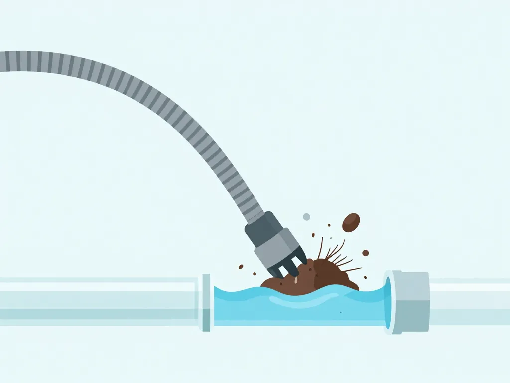 furet pour déboucher schéma concept canalisation