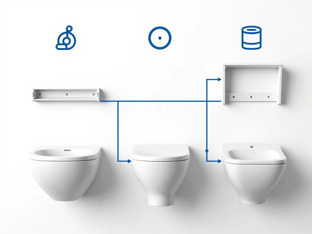 diagramme concept geberit bati wc différents modèles