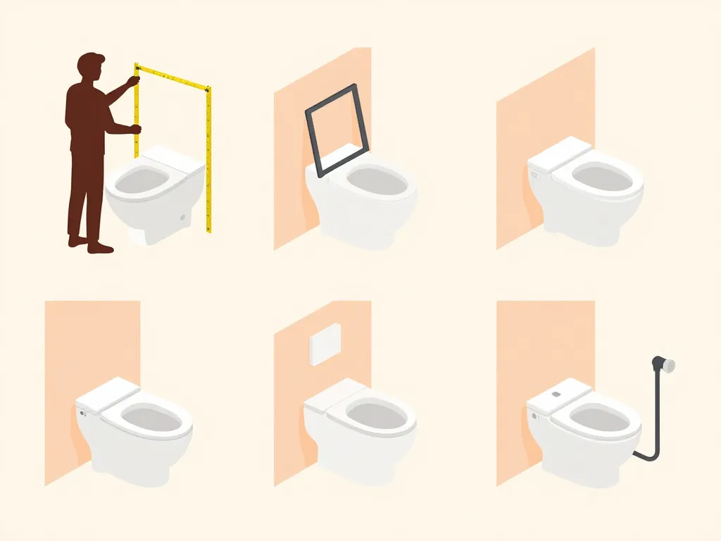 installation geberit bati wc étapes principales en illustration