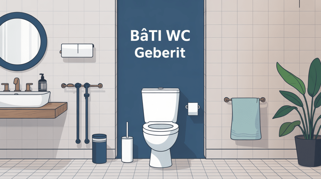 geberit bati wc illustré dans salle de bains design