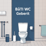 geberit bati wc illustré dans salle de bains design