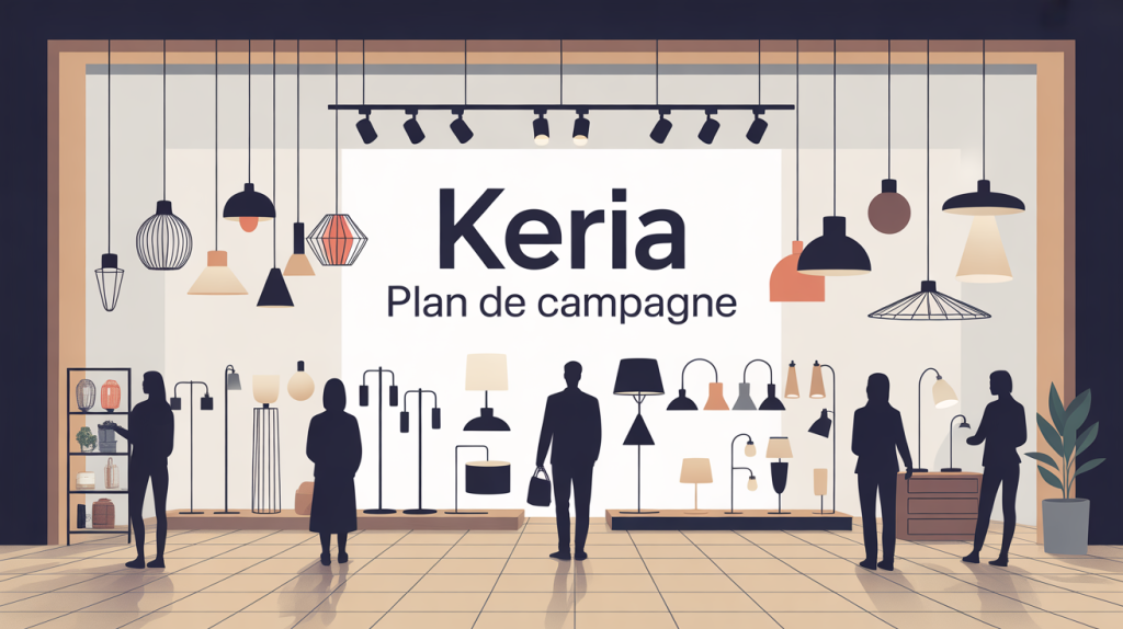keria plan de campagne illustration magasin éclairage rénové