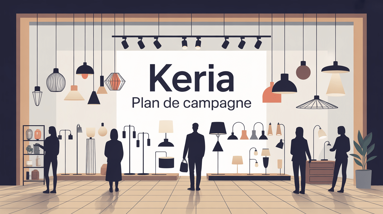 keria plan de campagne illustration magasin éclairage rénové