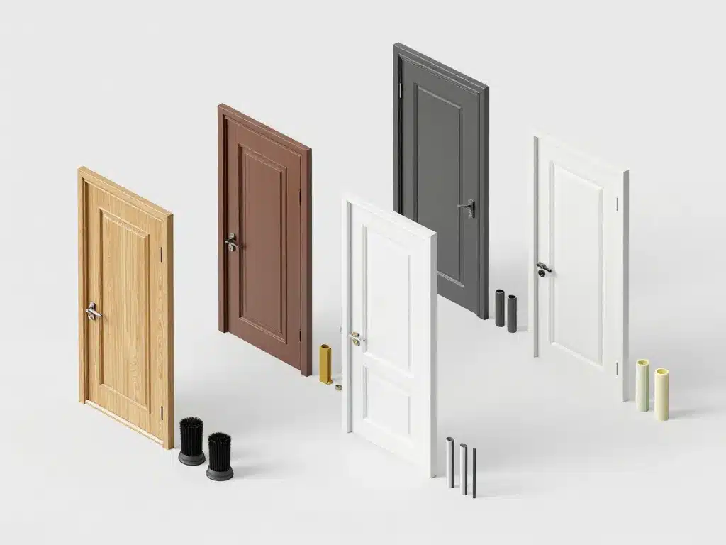 kit isolation porte d'entrée solutions types portes