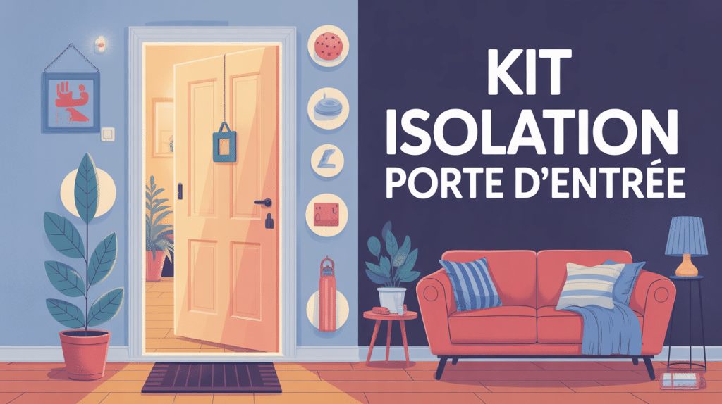 kit isolation porte d'entrée illustration guide confort