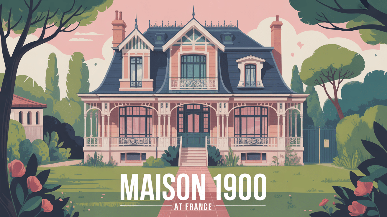 maison 1900 façade art nouveau élégante
