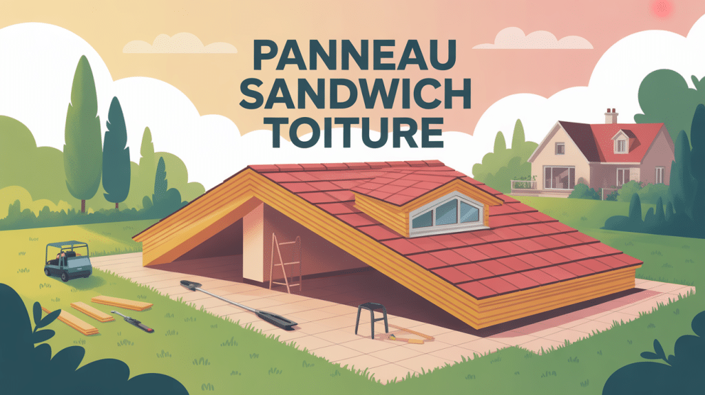 illustration panneau sandwich toiture isolation rapide durable