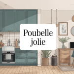 poubelle jolie intégrée dans une décoration moderne