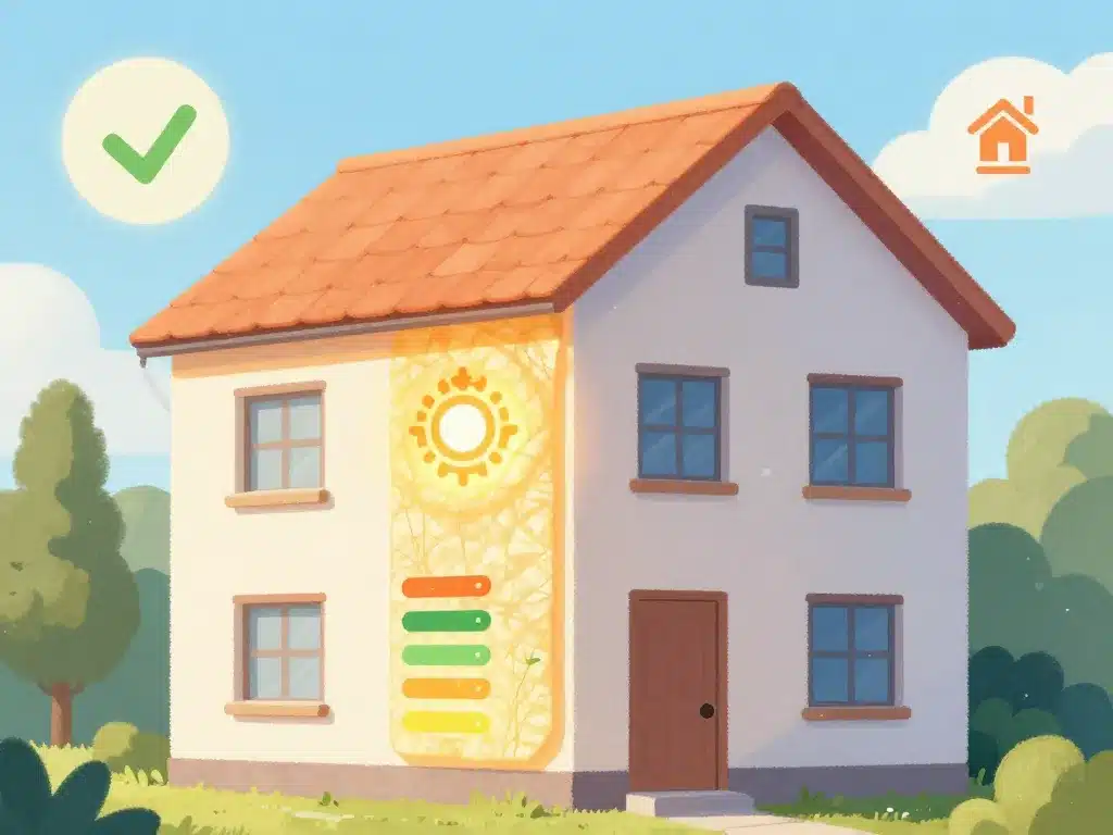 métaphore visuelle isolation façade économies aides financières