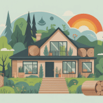 Vue coupe maison avec isolation, prix de la laine de bois au m2