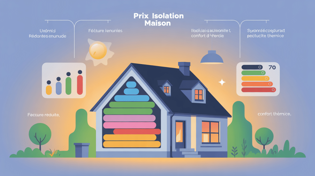 prix pour isoler une maison maison stylisée couches isolants