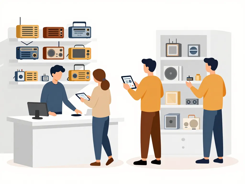 illustration radio spare sources achat pièces détachées