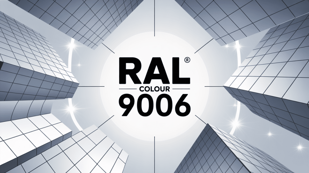 illustration ral colour 9006 en architecture contemporaine