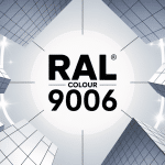 illustration ral colour 9006 en architecture contemporaine