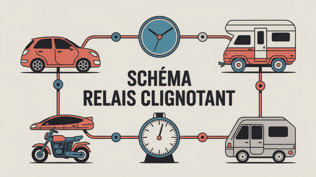 relais clignotant schema branchement voiture moto camping-car
