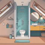 Salle de bain sous comble 4m2 optimisée et lumineuse