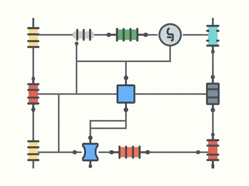 Symboles normalisés schema electronique résistances condensateurs