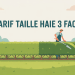 Jardinier taille de haie trois faces tarif