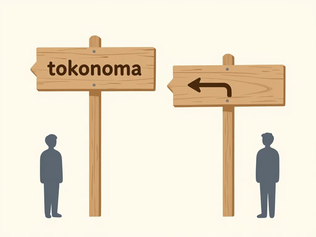 toko no ma différenciation tokonoma schéma explicatif minimaliste