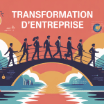 visuel transfo d'entreprise équipe pont digital
