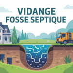 vidange fosse septique tarif maison camion vue coupe