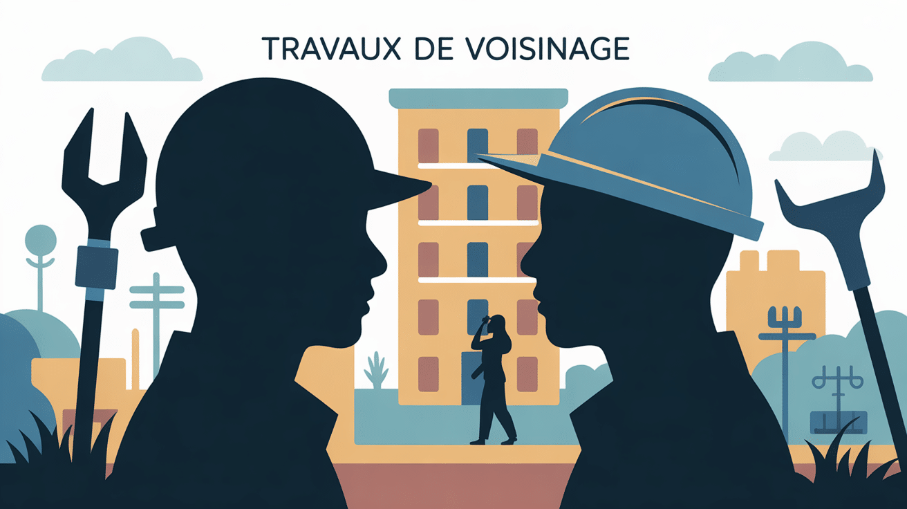 illustration voisin travaux nuisances relations urbain