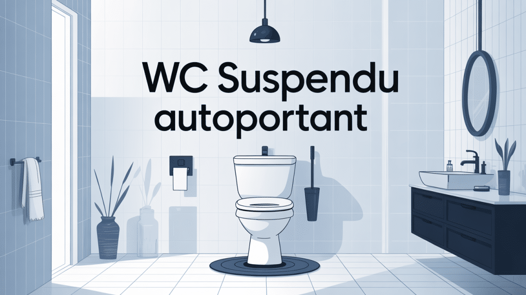 illustration wc suspendu autoportant moderne salle de bains