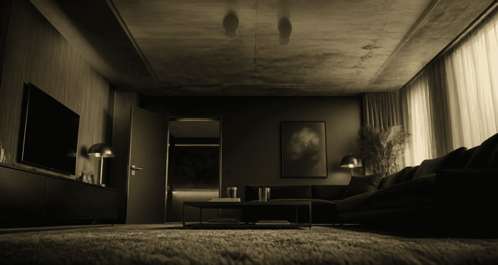 bruit de pas lourd voisin plafond moderne