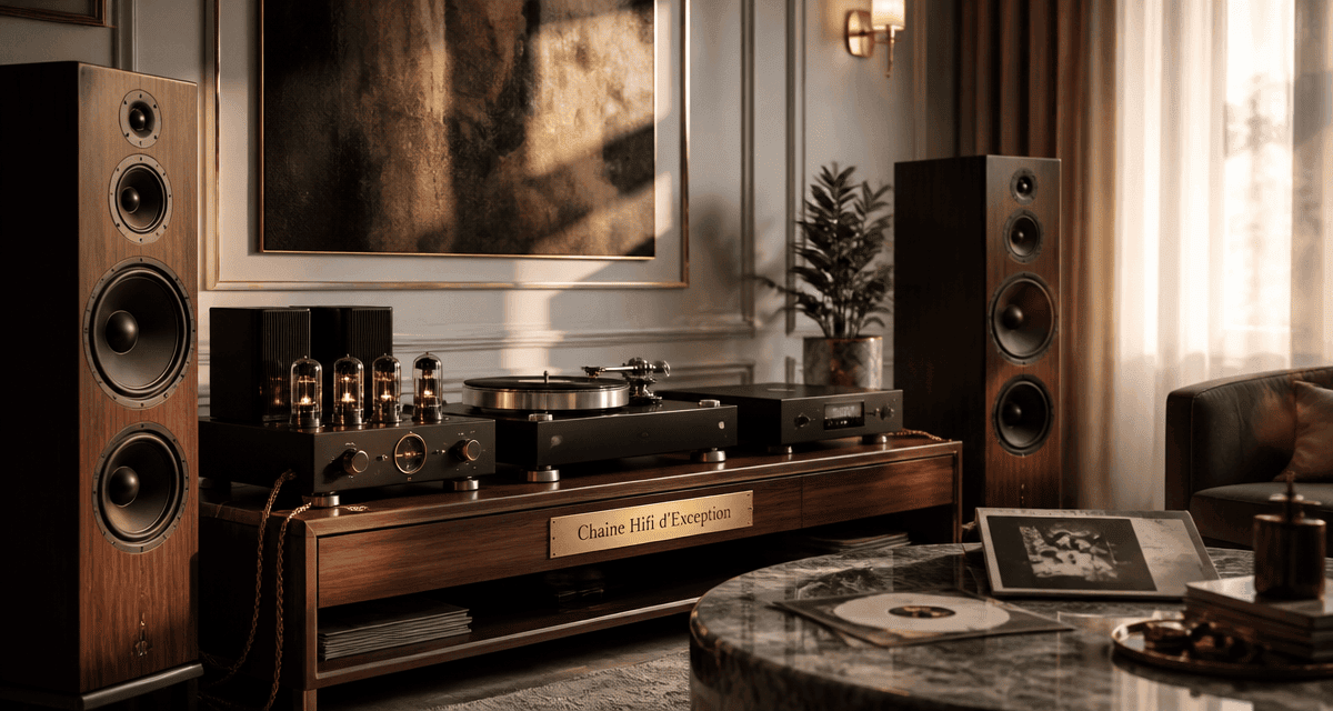 chaine hifi haut de gamme amplificateur vinyle enceintes