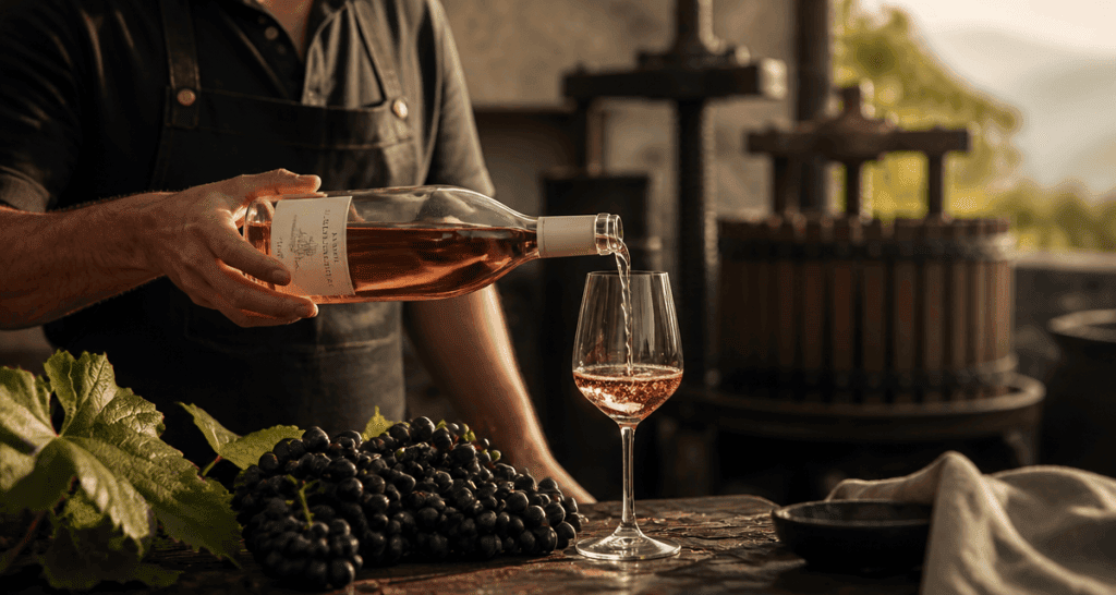comment fait on du rose vigneron vin raisins
