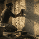 enduit correcteur thermique appliqué sur mur ancien