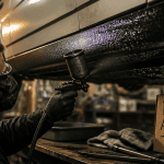 Peinture anti gravillon sous carrosserie auto
